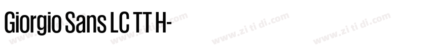 Giorgio Sans LC TT H字体转换